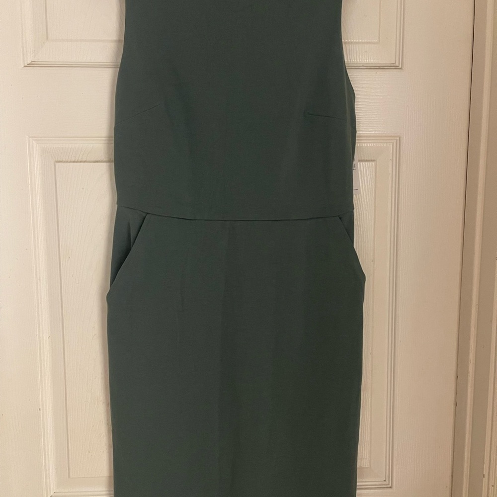 Chic Green Sleeveless Dress